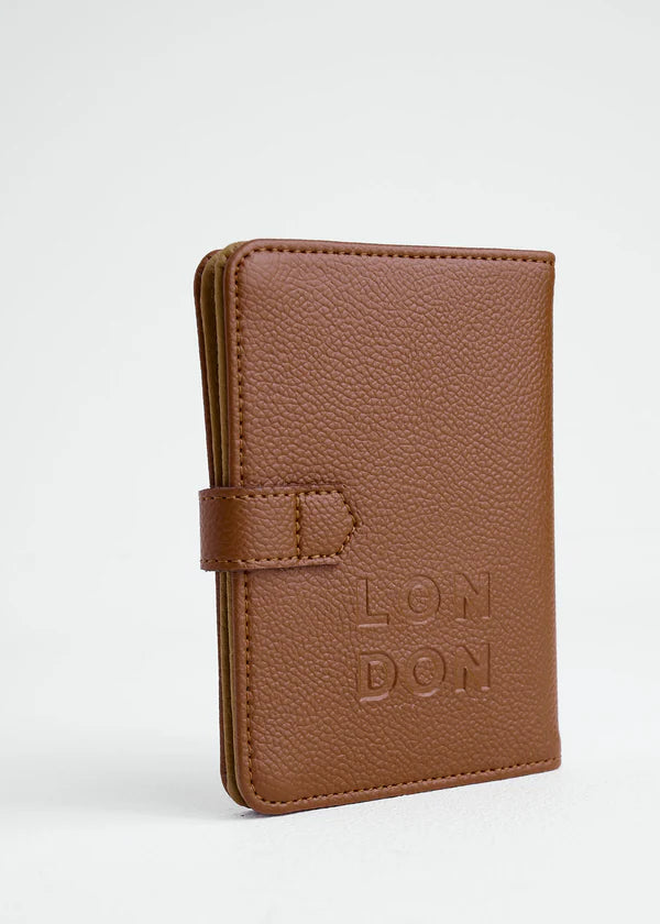 Porta Pasaporte London Miel