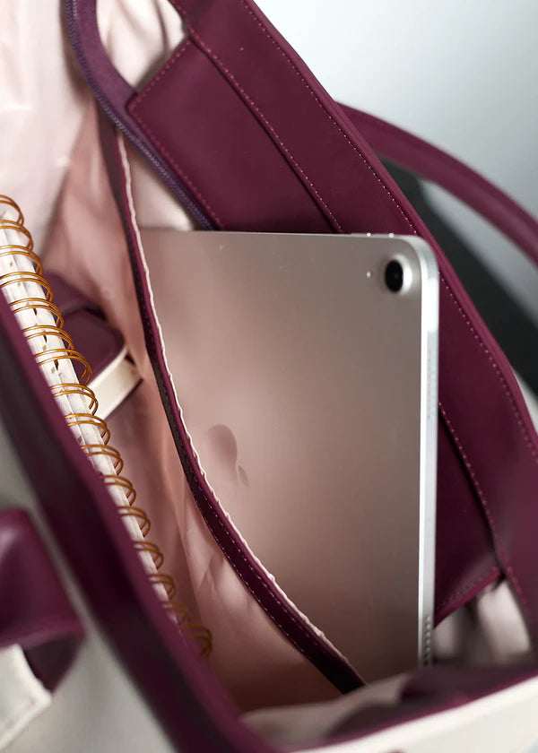 Shopper Estonia Marfil x Vino