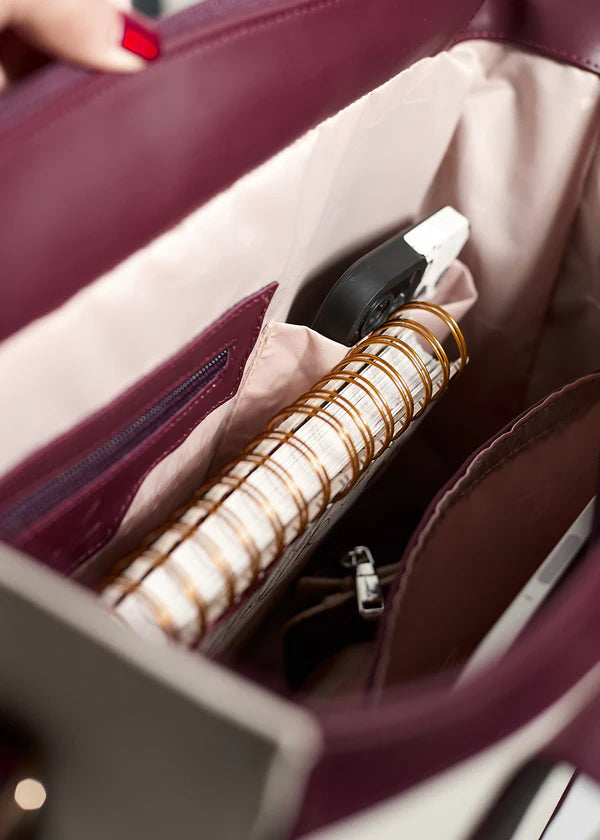 Shopper Estonia Marfil x Vino